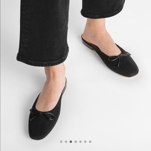 Flattered suede flats